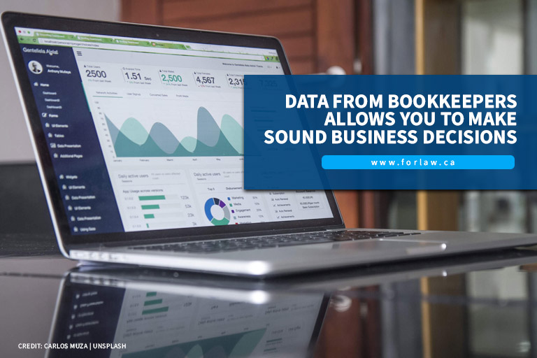 Data from bookkeepers allows you to make sound business decisions